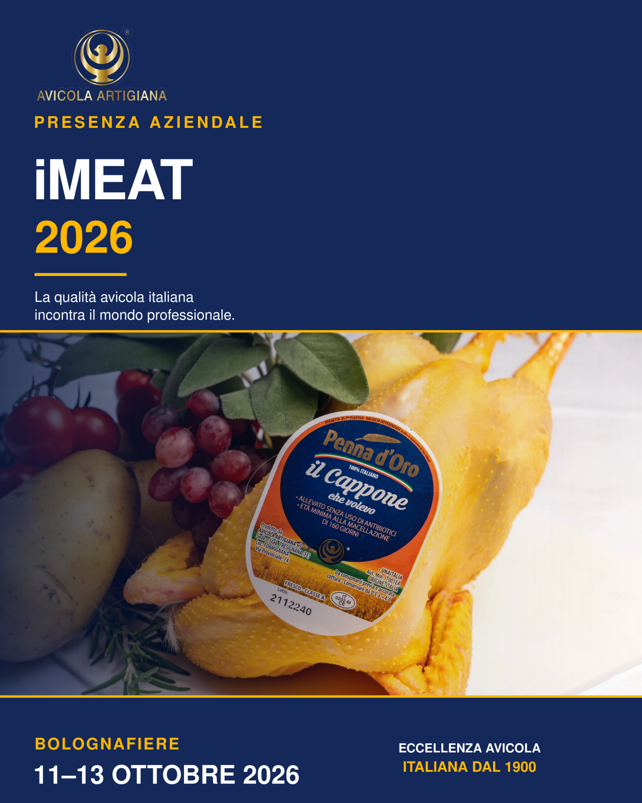 Locandina iMEAT 2026 - Avicola Artigiana